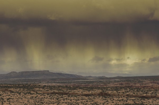Monsoon Rains Over a New Mexico Southwest Vista