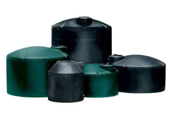 Green Water Tanks of Various Sizes